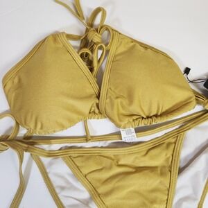 NWT suvimuga bikini size S Gold Beach Summer Resort Boat Pool Tanning Swim